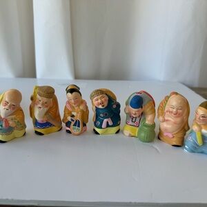 Vintage Wuxi Clay Figurines New Boxed Set